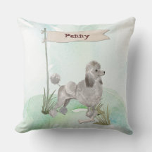 Individuelle Name Gray Poodle Haustier Hund