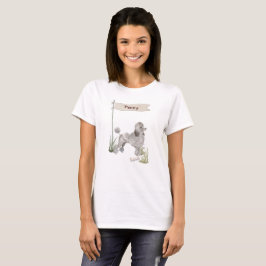Individuelle Name Gray Poodle Haustier Hund T-Shirt