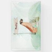 Individuelle Name Great Dane Pet Hund Banner (Vertikal)