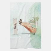 Individuelle Name Great Dane Pet Hund Geschirrtuch (Vertikal)