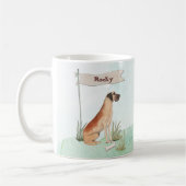 Individuelle Name Great Dane Pet Hund Kaffeetasse (Links)
