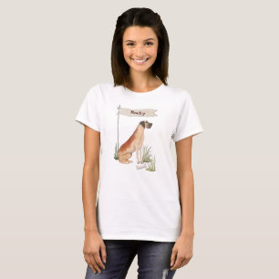 Individuelle Name Great Dane Pet Hund T-Shirt