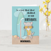 Individuelle Name Great Great Grandson Birthday Ra Karte (Gelbe Blume)