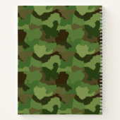 individuelle Name Green Camouflage/Militär-Noteboo Notizblock (Rückseite)