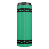 Individuelle Name Green Crayon Travel Mug Drink Tu Thermosbecher (Rückseite)