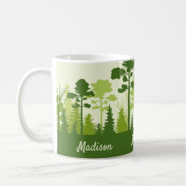 Individuelle Name Green Forest Kaffeetassen