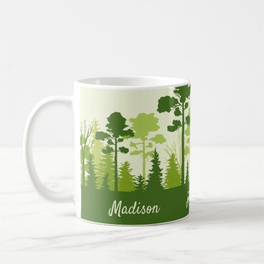 Individuelle Name Green Forest Kaffeetassen (Links)