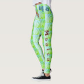Individuelle Name Green Leggings (Links)