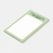 Individuelle Name Green Teacher Post-it Klebezettel (angewinkelt)