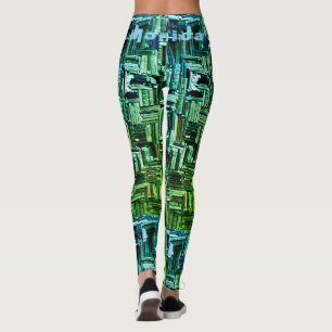 Individuelle Name Green Workout Leggings
