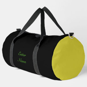 Individuelle Name Green Yellow Gym Bag JK 2025 Duffle Bag