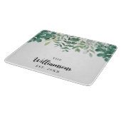 Individuelle Name Greenery Schneidebrett (Ecke)