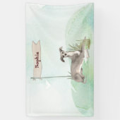 Individuelle Name Greyhound Pet Dog Banner (Vertikal)
