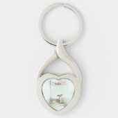 Individuelle Name Greyhound Pet Dog Schlüsselanhänger (Vorderseite)