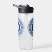 Individuelle Name Griechisches Muster Evil Eye Naz Trinkflasche (Rechts)
