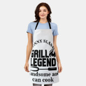 Individuelle Name Grill-Legende Koch Schürze (Getragen)