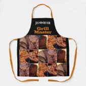 Individuelle Name Grill Master GRILLEN Barbecue Sc Schürze (Vorderseite)