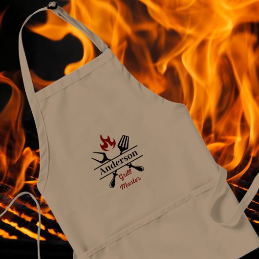 Individuelle Name Grill Master GRILLEN Vater Väter Schürze