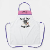 Individuelle Name GRILLEN Kiss, Graduate Spaß Der  Schürze (Vorderseite)