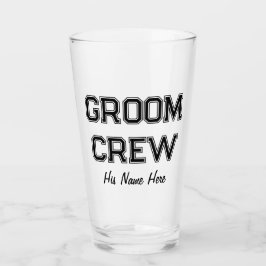 Individuelle Name Groom Crew Bachelor Party Beer Glas
