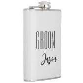 Individuelle Name Grooves Flask Flachmann (Rechts)