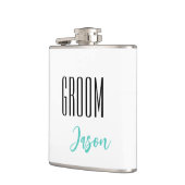 Individuelle Name Grooves Flask Flachmann (Links)