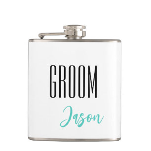 Individuelle Name Grooves Flask Flachmann