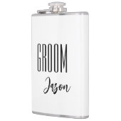 Individuelle Name Grooves Flask Flachmann (Links)