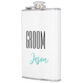 Individuelle Name Grooves Flask Flachmann (Links)