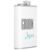 Individuelle Name Grooves Flask Flachmann (Rechts)