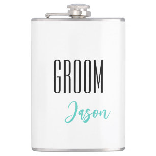 Individuelle Name Grooves Flask Flachmann