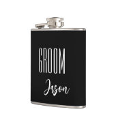 Individuelle Name Grooves Flask Flachmann (Links)