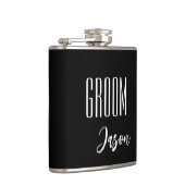Individuelle Name Grooves Flask Flachmann (Rechts)