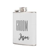 Individuelle Name Grooves Flask Flachmann (Links)