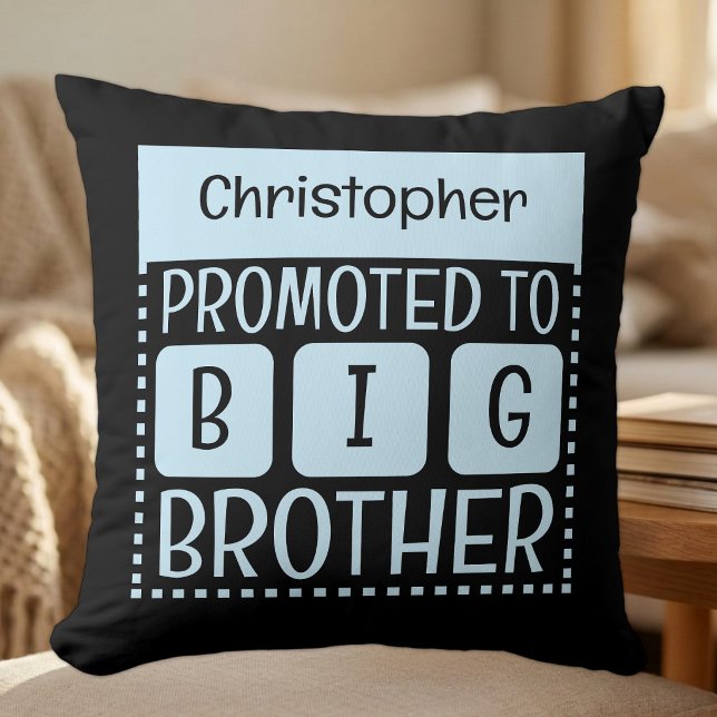 Individuelle Name Großbruder Blau Kissen (Von Creator hochgeladen)