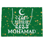 Individuelle Name Große Eid 2023 Geschenktasche Große Geschenktüte (Vorderseite)