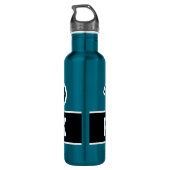 Individuelle Name große Fußballsportflasche Edelstahlflasche (Rückseite)