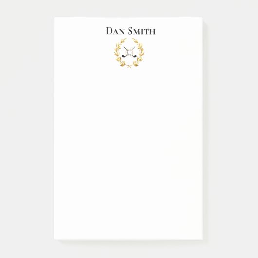 Individuelle Name Große Post - Anmerkungen Post-it Klebezettel (Vorderseite)