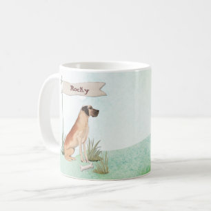 Individuelle Name Großer Dane Hund Kaffeetasse