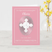 Individuelle Name Großtochter Kommune Rosa mit Kre Karte (Gelbe Blume)