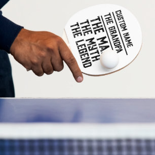 Individuelle Name Großvater der Mann Der Mythos de Tischtennis Schläger
