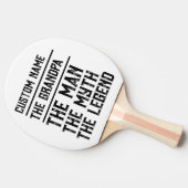 Individuelle Name Großvater der Mann Der Mythos de Tischtennis Schläger (Seitenansicht)