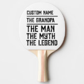 Individuelle Name Großvater der Mann Der Mythos de Tischtennis Schläger (Vorderseite)