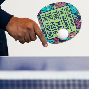 Individuelle Name Großvater der Mann Der Mythos de Tischtennis Schläger