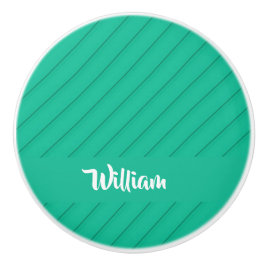Individuelle Name grün diagonaler Kunststoff textu Keramikknauf