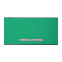 Individuelle Name Grün und Rosa mit trendigen Farb