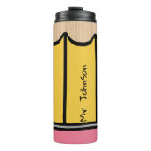 Individuelle Name Grundschullehrer - Stift Thermosbecher (Vorderseite)