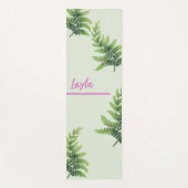 Individuelle Name Grüner Dschungel Natürliche Blät Yogamatte (Vorderseite)