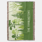 Individuelle Name Grünwald werfen Decke (Vorderseite Vertikal)