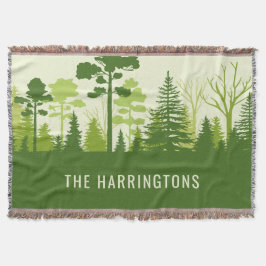 Individuelle Name Grünwald werfen Decke